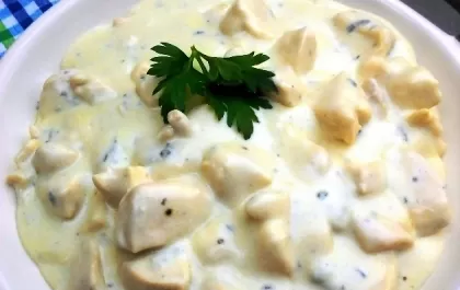 Frango ao creme de gorgonzola